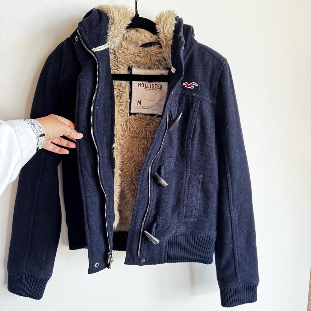 Vintage Hollister Wool Jacket with Faux Lining